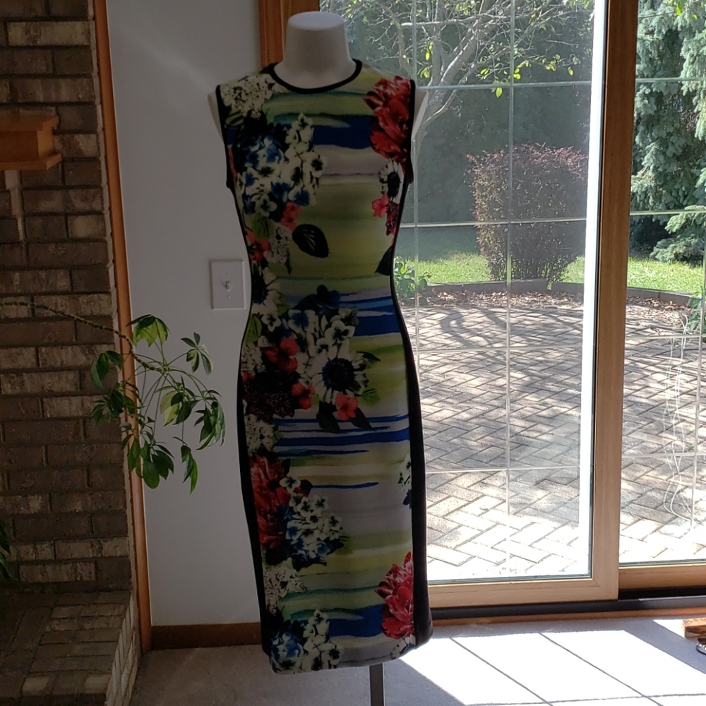 Maggie London Floral midi dress